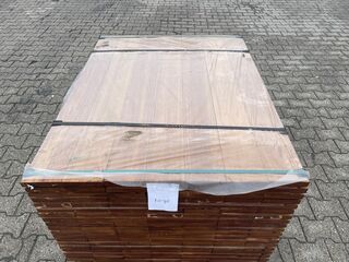 Ca. 121x Guyana Ipé Planken Geschaafd, 25x140mm, lengte 155cm